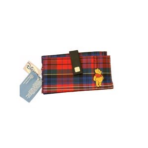 Disney Pooh Wallet - Vintage with Tags Plaid with clasp